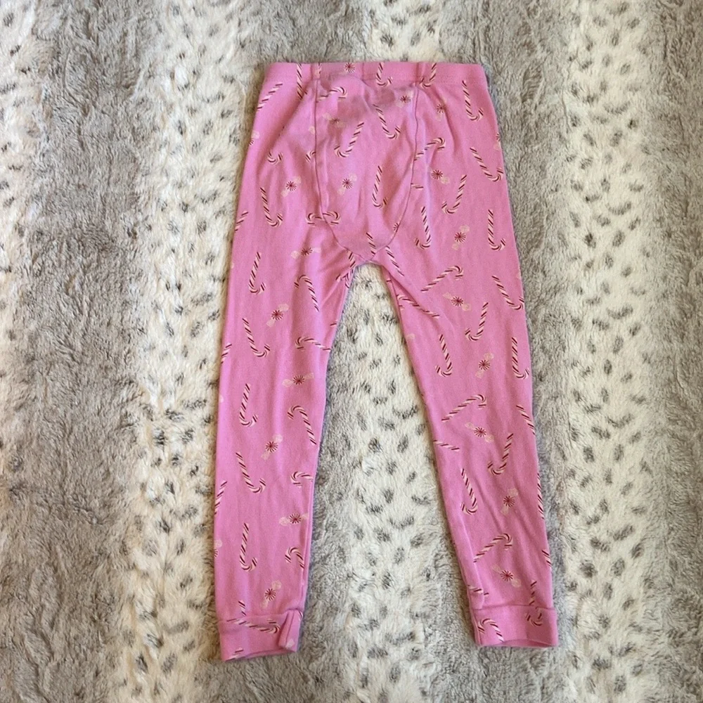 Baby GAP pink candy cane pants girls 5T Christmas holiday party girlhoodcore